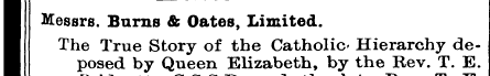 I Messrs. Burns & Oates, Limited. I I Th...