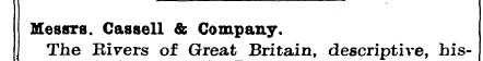 Messrs. Cassell & Company. The xiits Riv...