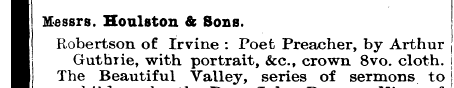 H Messrs. Houlston & Sons. H H H Roberts...
