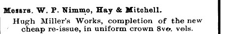 Messrs. W. F. Nimmo, Hay & MitohelL Hug ...
