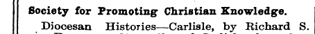 Society for Promoting' Christian Knowled...