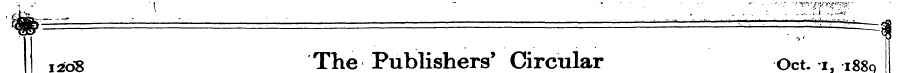 i^o8 The Publishers' Circular Oct. i, 18...