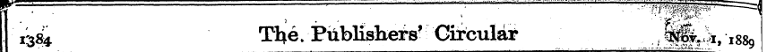 [ 13% The .. . Publishers ... ' Circular...