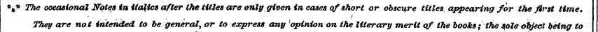 %» The occasional Notes in italics after...
