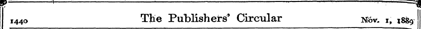 i44<> The Publishers' Circular N&v. i, i...