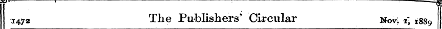 i47 * The Publishers' Circular Novi «; t...
