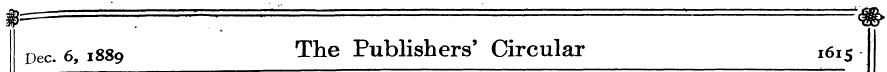 Dec. 6, 1889 The Publishers' Circular 16...