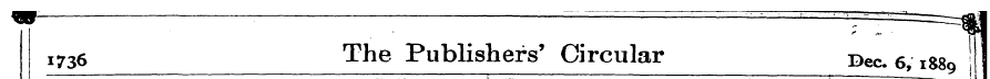W : , . =$1 1736 The Publishers' Circula...