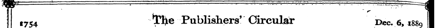 t754 l?^e Publishers' Circular jy ec. <5...