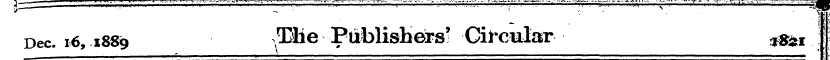 Dec. 16,1889 y Elie Publishers' Circular...