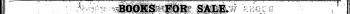 l " * ^ f BOOKS *l£tili* SABE at ^ ^ ' * * s ,