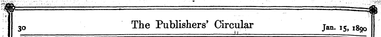3 o The Publishers' Circular Jan. 15,189...