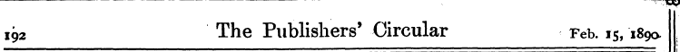 i92 The Publishers' Circular Feb. 15,189...