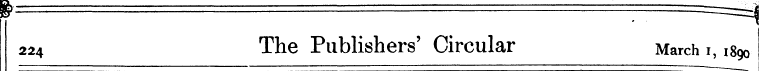 224 The Publishers' Circular March i, 18...