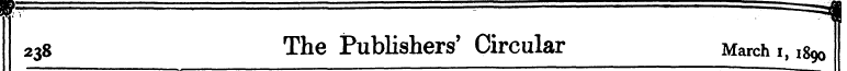 m ^a 238 The Publishers' Circular March ...