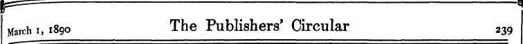 March i, 1890 The Publishers' Circular 2...