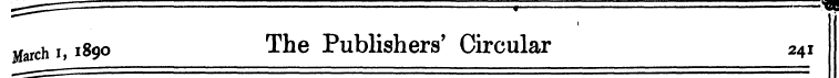 March i, 1890 The Publishers' Circular 2...