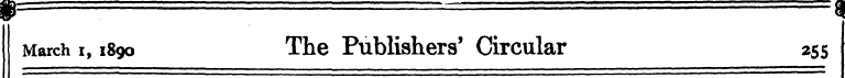 March i, 1890 The Publishers' Circular 2...