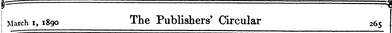 March i, 1890 The Publishers' Circular 2...