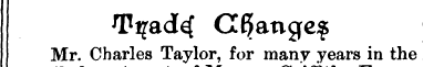 Ti^ad^ ange$ Mr. Charles Taylor, for man...