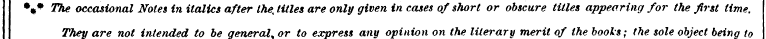 %? The occasional Notes in italics after...