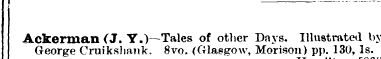 Ackerman George Cruikshank (J. Y.)— . Ta...