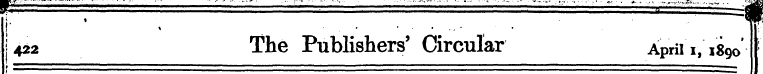 r • . --ft 1 422 The Publishers' Circula...