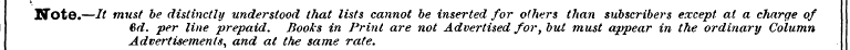 Note.—It must 6d. be per distinctly line...