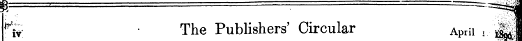 ^v; " The Publishers' Circular April i ^...