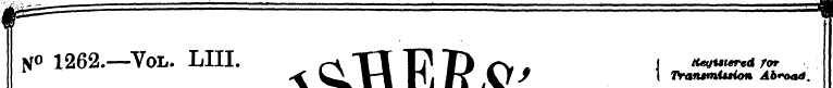 1 tfo 1262.—Vol. LIII. \ ^ w XT M T H ? ...
