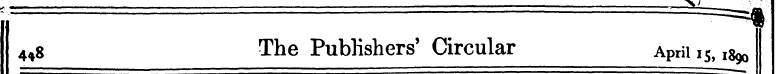 448 The Publishers' Circular Aprii 15 , ...