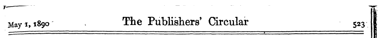 f— — -w ^ May 1,1890 - The Publishers' C...