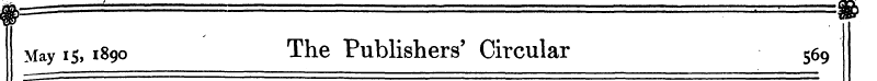 $= . ¦ m I ' a-n May 15 ,1890 The Publis...
