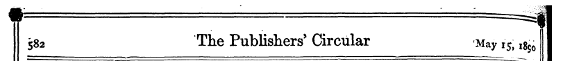 582 The Publishers * Circular May 15, i8...