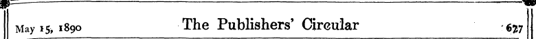 , .—_^, May i s, 1890 The Publishers' Ci...