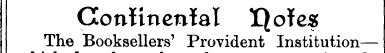 Continental !Qofes The Booksellers' Prov...