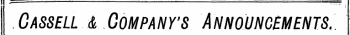 GaSSELL A COMPANY'S 'A NNOUNCEMENTS,' .