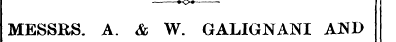 MESSRS. A. & W. GALIGNANI AJSfD