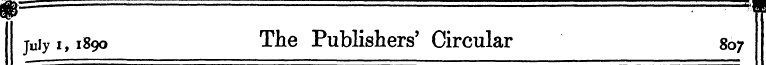 juiy i, 1890 The Publishers' Circular 80...