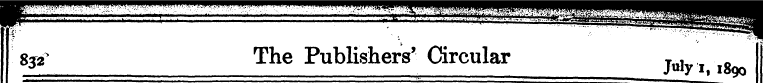 8^ The Publishers' Circular jul f .