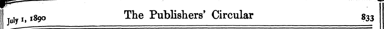 Tuiy i» l8 9° ^ e Publisher8' Circular 8...