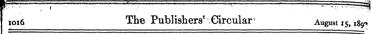 j 1016 The Publishers' Circular - August...