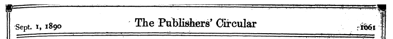 ^^ ti1890 The Publisbers , ' ' Circular ...