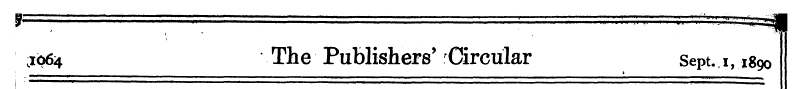 ,1064 The Publishers' Circular sept. .1,...