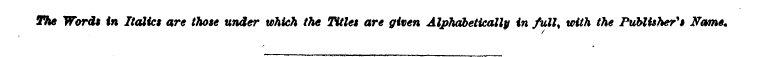 The Word* in Italics are those under whi...