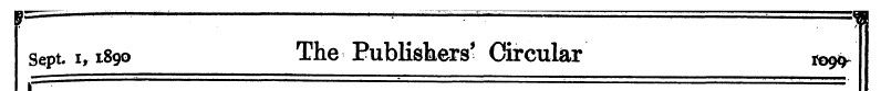 ¦- - ¦ p=»— . , . ^ in Sept i, 1890 The ...