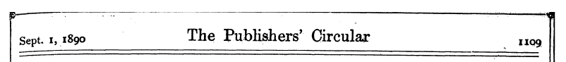 5 — : — ¦ m Sept. i, 1890 The Publishers...