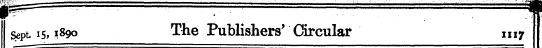 v^ ¦ ¦ ¦ ¦ ¦ ¦ ¦¦. -! sept 15,1890 The P...