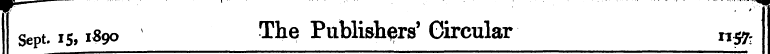 ¦* ¦" /¦¦ ¦ : ¦ f n Sept. 15,1890 The Pu...