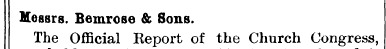 Messrs. Bemrose & Sons. The Official Rep...